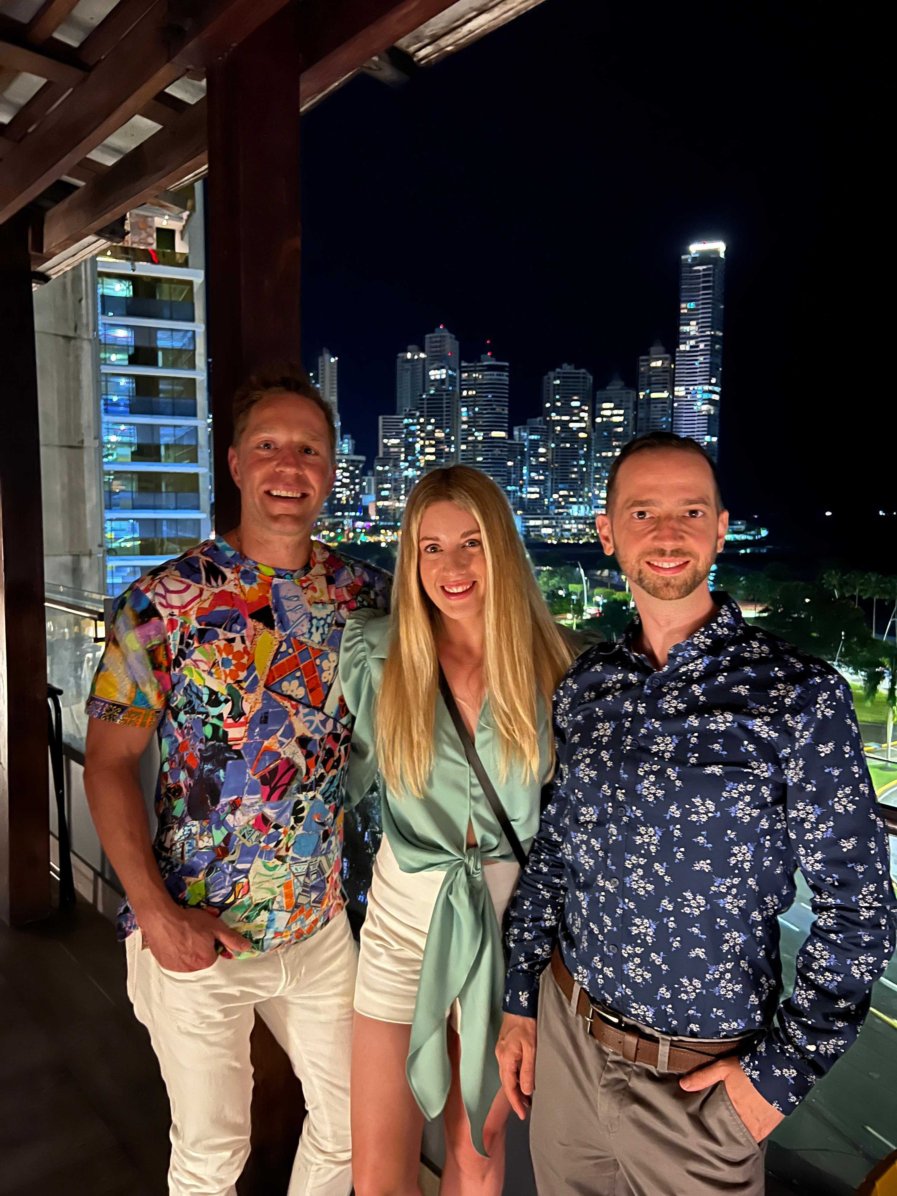 Panama - Meeting clients_night view